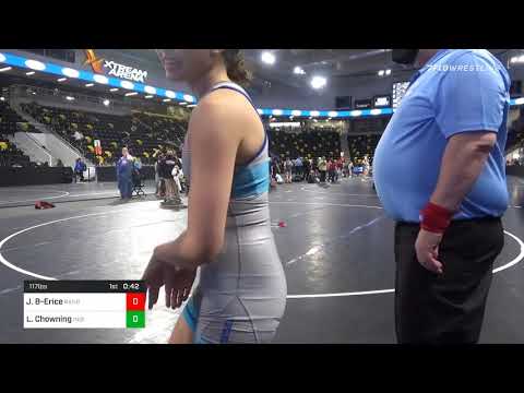 117 Lbs Consolation - Julianna Burkett-Erice, Ranger Wrestling Club Vs Lita Chowning, Indiana Girl