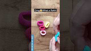 rakhi making ideas at home #shorts #shortvideo #youtubeshorts  #CelebrateWithShorts