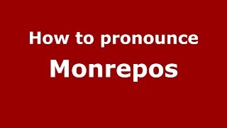 How to pronounce Monrepos