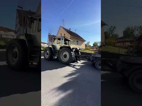 😱 36 Tonnen Gespann. Gezogen wird der Trailer von einem Mercedes-Benz MB-trac 1500 mit 180 PS!💪