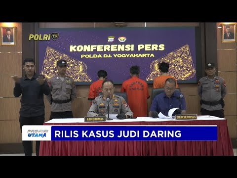 POLDA DIY RILIS KASUS JUDI DARING