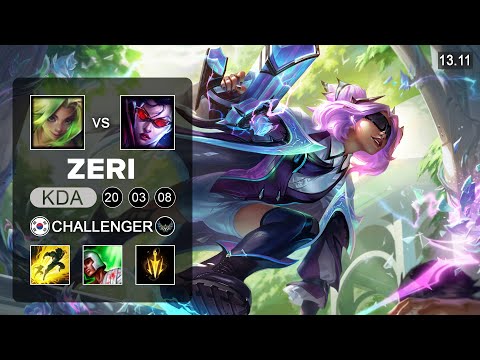 Zeri vs Vayne ADC - KR Challenger - Patch 13.11 Season 13