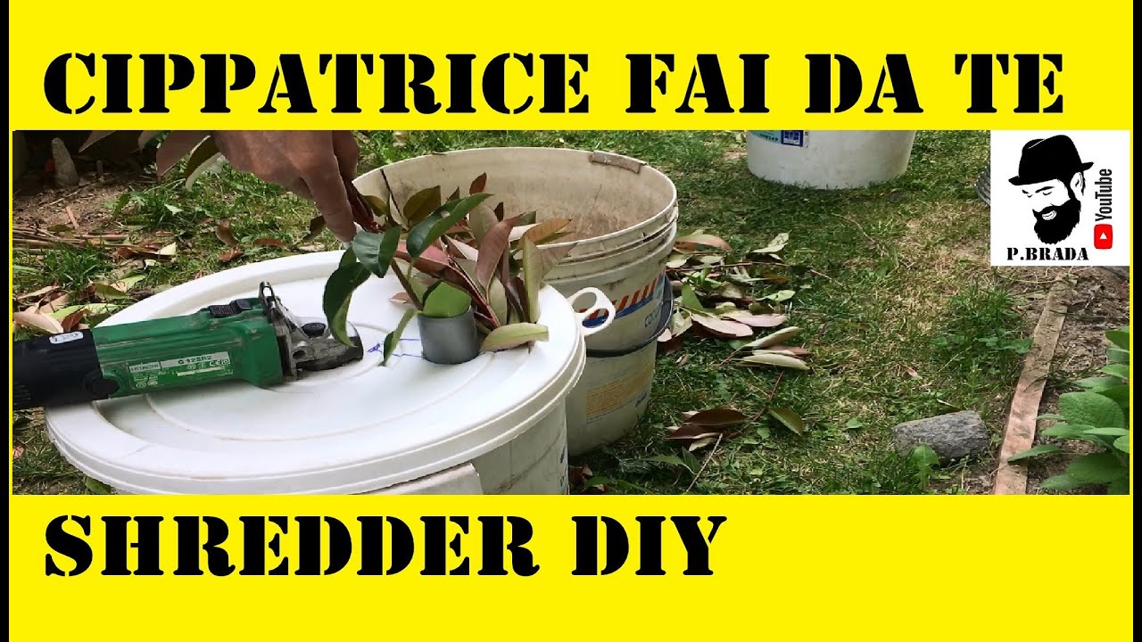 Mini Cippatrice Fai da Te - Shredder DIY
