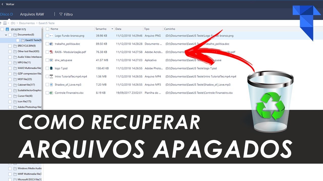 COMO RECUPERAR ARQUIVOS DELETADOS DO COMPUTADOR, PENDRIVE E CARTÃO