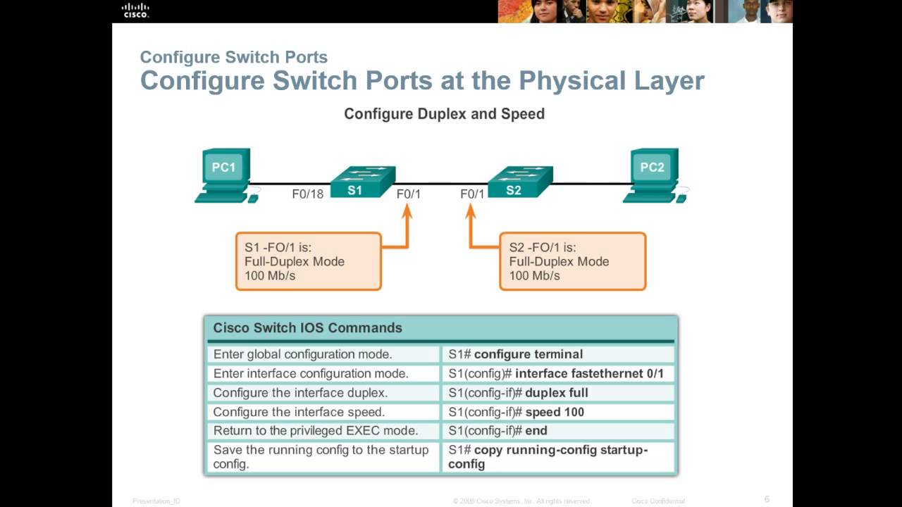 Chapter 2: Switching Concepts and Configuration