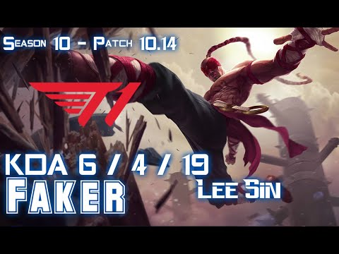 T1 Faker LEE SIN vs GRAVES Jungle - Patch 10.14 KR Ranked