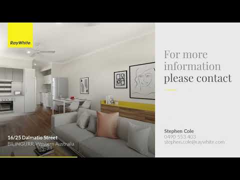 16/25 Dalmatio Street, Bilingurr, WA 6725, 1 slaapkamers, 1 badkamers, Apartment