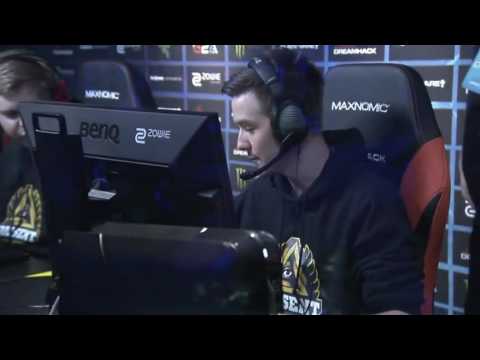 GODSent Pronax to 1 vs 2 Clutch vs HellRaisers @ Dreamhack ZOWIE Summer
