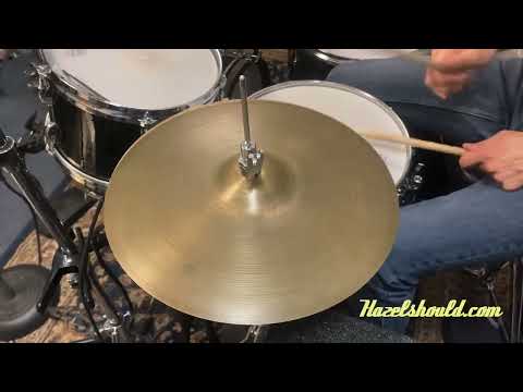 Vintage 1960s Zildjian EARLY NEW BEAT Hi Hats 14” 846 1195 g