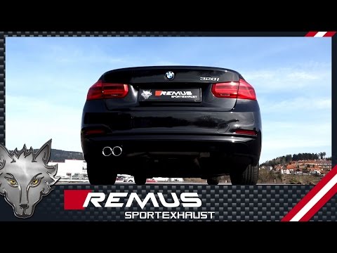 BMW 320i LCI F30 with REMUS cat-back system