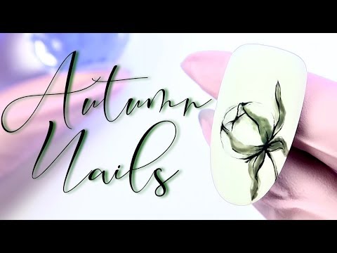💅 Autumn Nails💅  Proste akwarelowe zdobienie |  Odette Swan