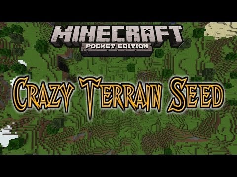 CaptainSmart - [0.8.1] Minecraft PE - Crazy Terrain Seed!!!