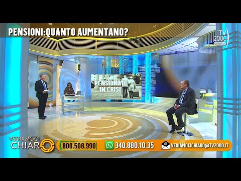 Vediamoci Chiaro, 8 novembre 2022 - Pensioni, quanto aumentano?