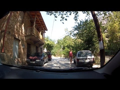 Kato Zachlorou (Κάτω Ζαχλωρού), Achaea, Greece - onboard camera