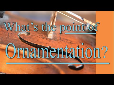 Ornamentation on the fiddle. What's the Point?