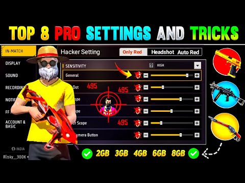 Free Fire Auto Headshot Trick 2025 Sensitivity | 2gb, 4gb, 6gb Ram Headshot Sensitivity Setting