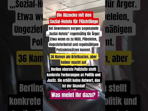 Die Abzocke mit den Sozial-Hotels für Flüchtlinge! #politik #deutschland #asylpolitik