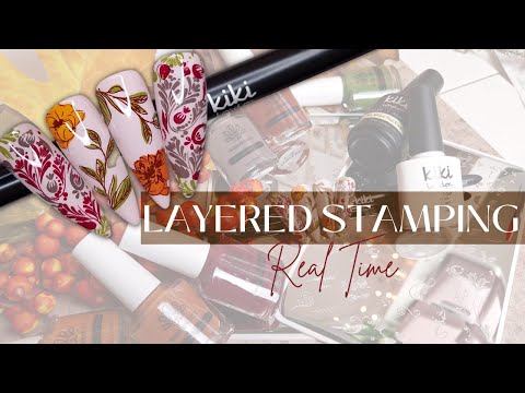 NAIL STAMPING - LAYERED STAMPING TECHNIQUE | USING CLEAR JELLY STAMPING PLATES | Watch Me Stamp!