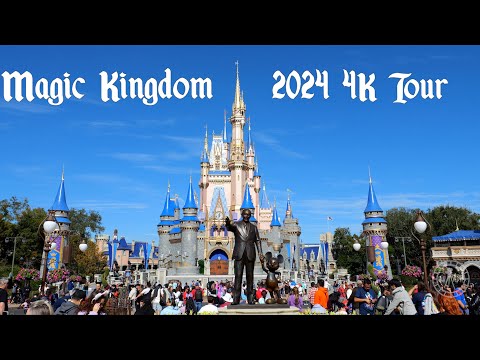 Magic Kingdom 2024 Complete Tour & Walkthrough in 4K | Walt Disney World Florida January 2024