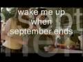 Wake Me Up When September Ends-Green Day ...