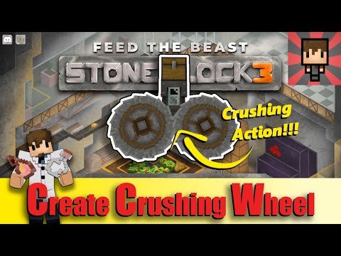 FTB STONEBLOCK 3 - How to use the Crushing Wheel Tutorial Guide EP09