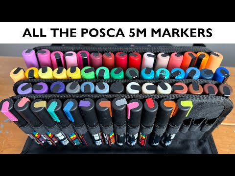 Every 5M Posca COLOR! Swatches and Review.