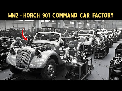 Inside the Horch 901 WW2 Command Car factory: How Germany Were REALLY Built For armed forces ASMR