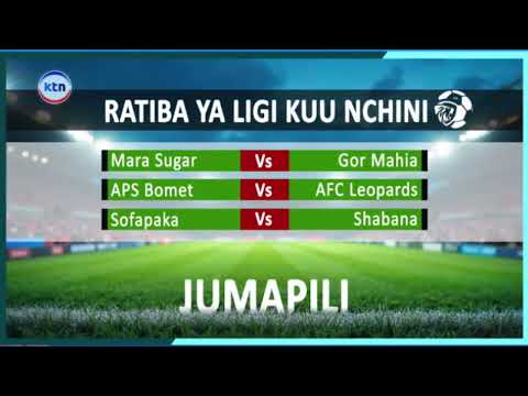 Ratiba ya ligi kuu nchini wikendi hii