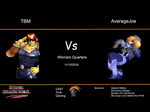 CTG Smash Open | TBM(Falcon) vs Average Joe(Sheik) Melee Singles Winners Quarters