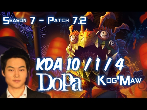 Dopa KOG'MAW vs JHIN ADC - Patch 7.2 KR Ranked