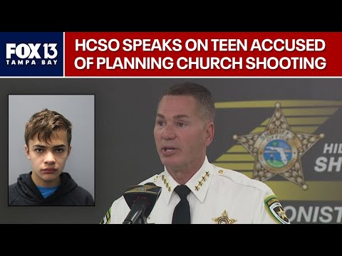 LIVE: HCSO speaks on teen arrested in alleged church shooting plot