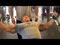 CHEST training with Kris Dim, 2 weeks out of Wheelchair Mr Olympia
