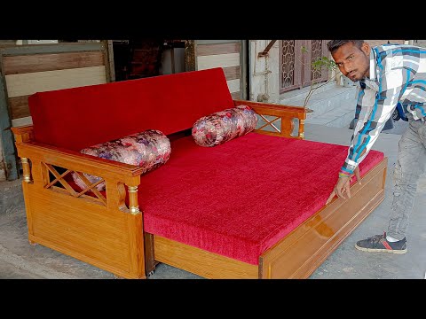 🔥ऐसा 6'x 6' Sofa Cum Bed नही देखा होगा with price Detail - Amazing space Saver sofa Double Bed 2021