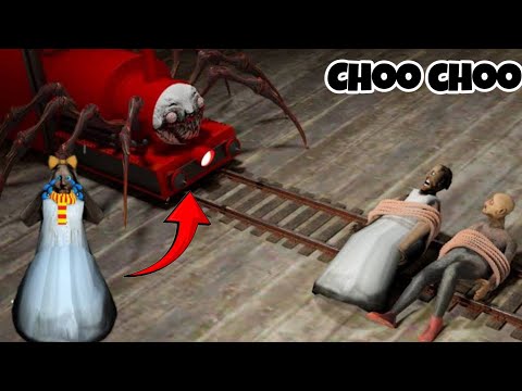 Choo Choo Charles VS Granny Grandpa ( Funny Animation )🤣 New Version