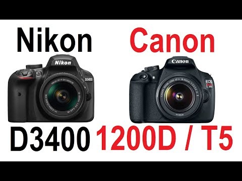 Nikon D3400 vs Canon 1200D