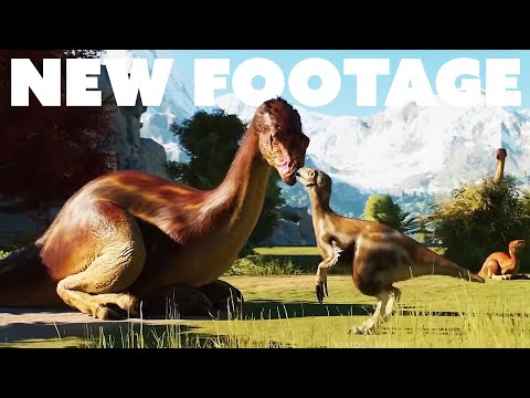 🔲 Therizinosaurus & its BABY Officially Revealed! | Jurassic World Evolution 3