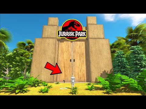 FPS AVATAR WITH HAND GUN JURASSIC PARK DEATH RUN - Animal Revolt Battle Simulator