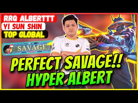 Alberttt Perfect Savage!! [ RRQ Alberttt Yi Sun Shin ] Alborobob - Mobile Legends Build Build.