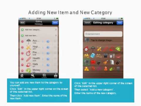Travel packing checklist - uPackingList iPhone app