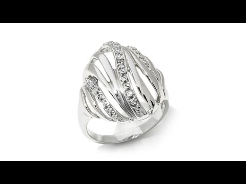 Michael Anthony Jewelry DiamondAccented Openwork Ring