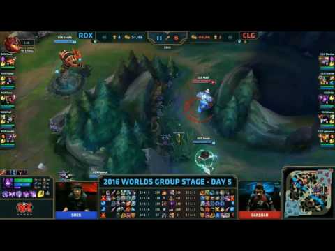 ROX vs CLG - Group Stage Highlights D5 | Worlds 2016