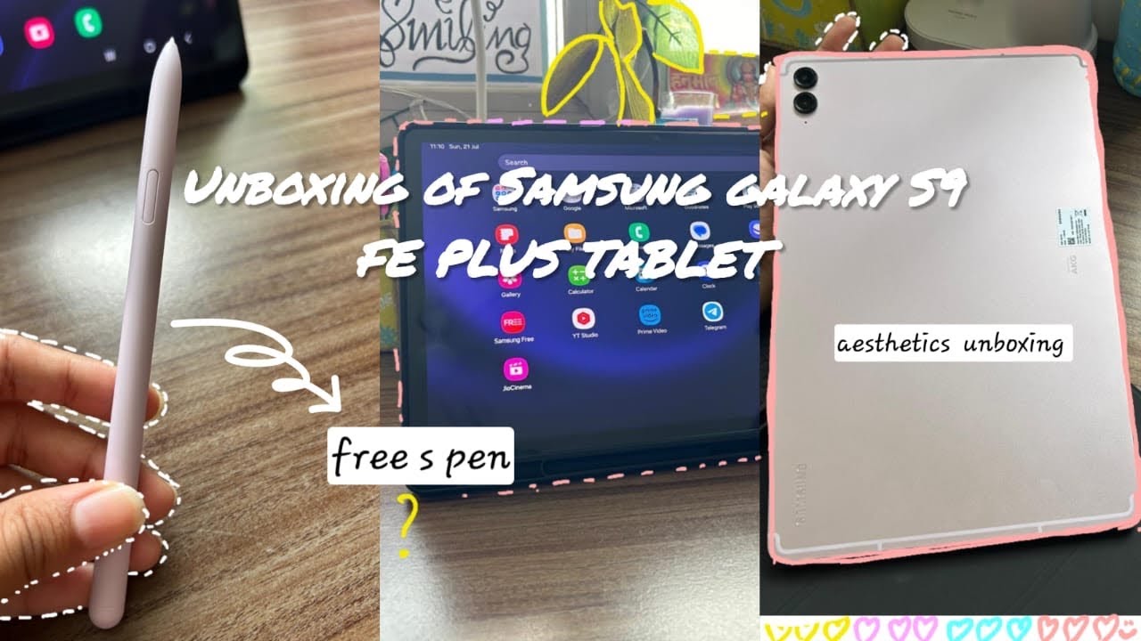 Aesthetic Unboxing of Samsung galaxy S9 *FE* PLUS tablets || Unboxing with me || Unboxing vlog