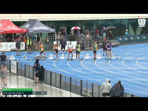 Boys Under 16 100m H2 - 2020 State Combined Events Championships // LAVicTV