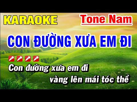 Con Đường Xưa Em Đi Karaoke Nhạc Sống Tone Nam | Hoài Phong Organ