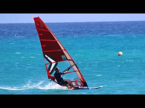 Fuerteventura DRONE FOOTAGE Windsurfing Rene Egli Slalom Session!!!