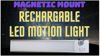 Video thumbnail for LED rechargeable magnetic under cabinet area light by David does Stuff