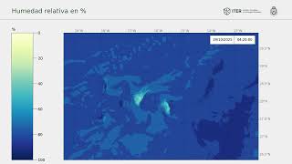 Canary Islands Relative Humidity forecast: 20251028