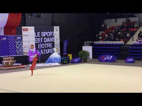 Eloïse Baril cerceau - Nat A 14/15 ans - France Besançon 2018