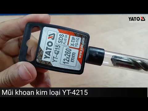 Сверло по бетону SDS+ 12 мм, длина 260/185 мм, крестовая голова YATO