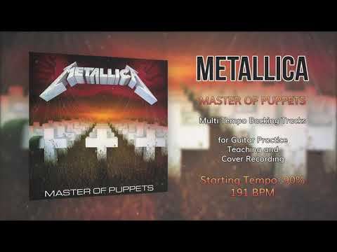 METALLICA - Master of Puppets - 90% Tempo (191 BPM) Backing Track